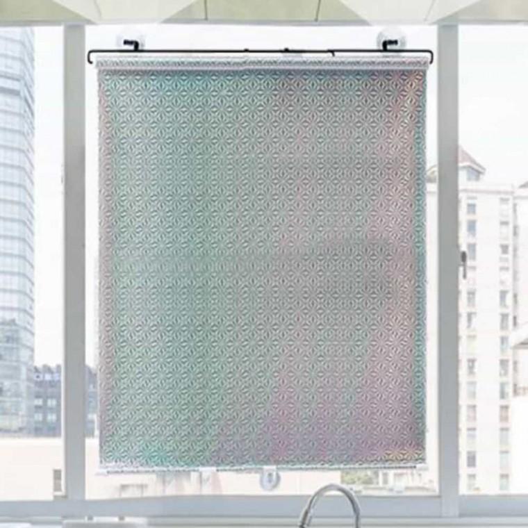 자동차앞유리햇빛가리개 차량햇빛가리개커튼 롤 블라인드 암막실버 37X125cm
