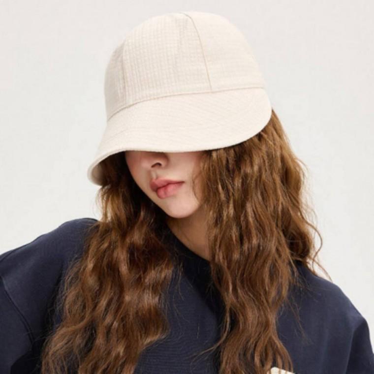 하프 디자인 모자 패션 외출용 벙거 여름 벙거지 유니크한 하프햇 자외선차단 보넷햇 여성 햇빛가리개 와플