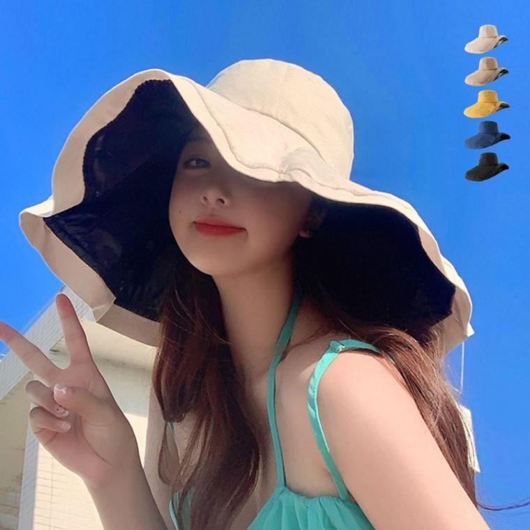 여성 넓은챙 모자 와이어햇 자외선 차단 휴가 여름 수영장 외출 썬캡 여행 여름썬캡 햇빛