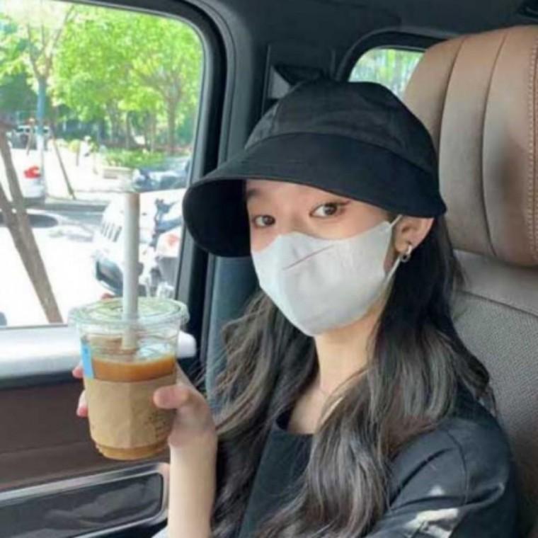 여자 주말 나들이 햇빛 차단 버킷햇 벙거지 모자