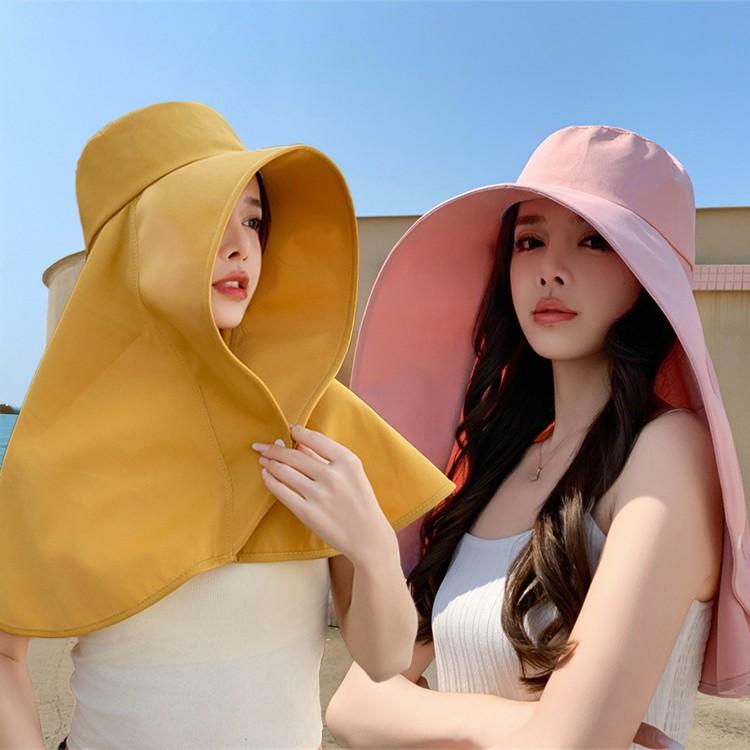썬페이스 풀커버 모자 후드 썬캡 썬바이저 선캡 넓은챙 챙모자 버킷햇 자외선차단 여름모자 햇빛차단 야외