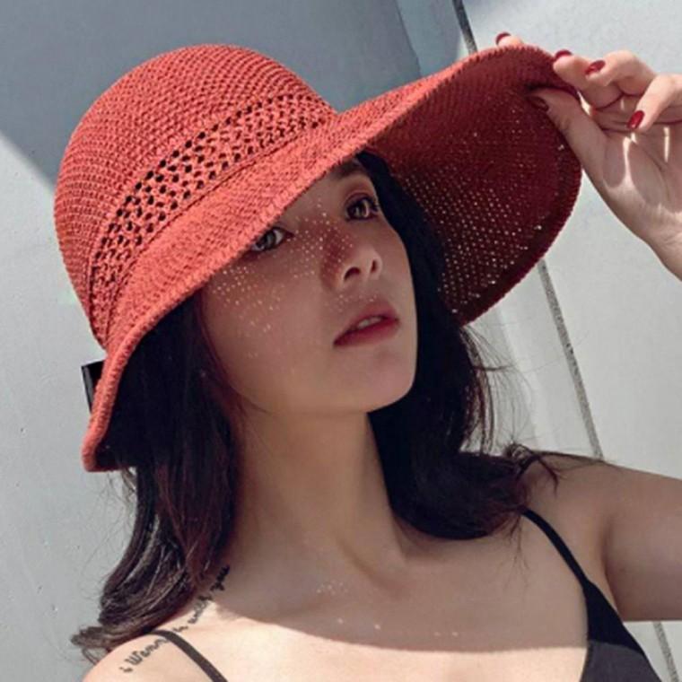 왕 리본 포인트 여자 휴양지 휴가 바닷가 패션 모자 선캡 햇빛 가리개 여성선캡 썬햇