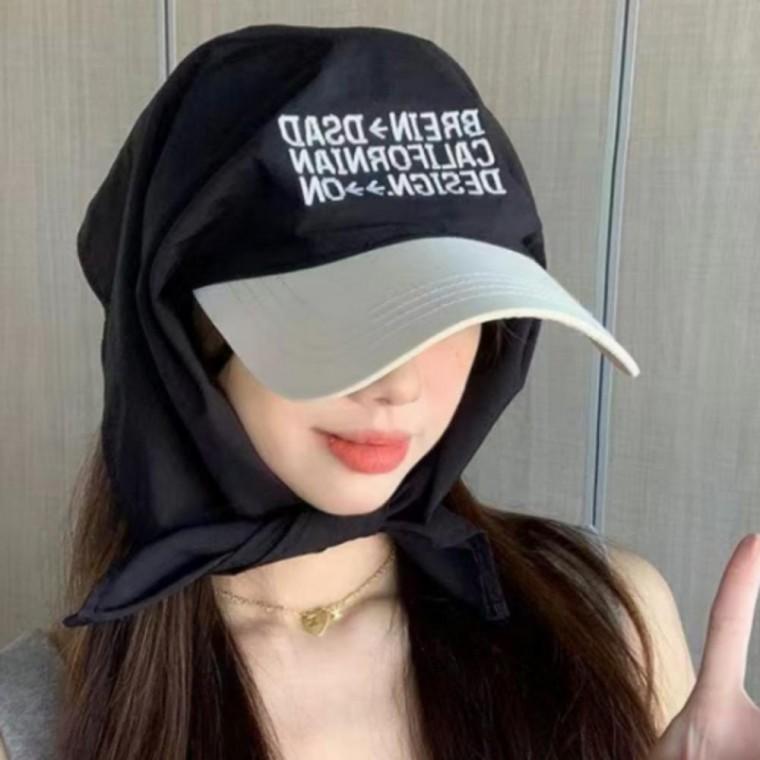햇빛차단 선캡 여성 두건 여름 모자 볼캡 썬캡 버킷햇