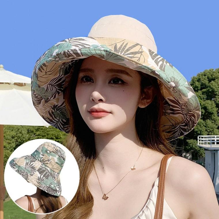여성 챙넓은 양면 색예쁜 여행모자 햇빛차단 버킷햇