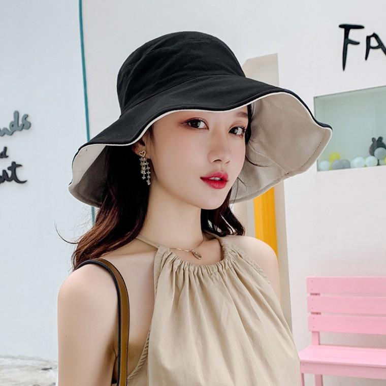 양면모자 여성 챙넓은 빅챙벙거지 햇빛차단 버킷햇