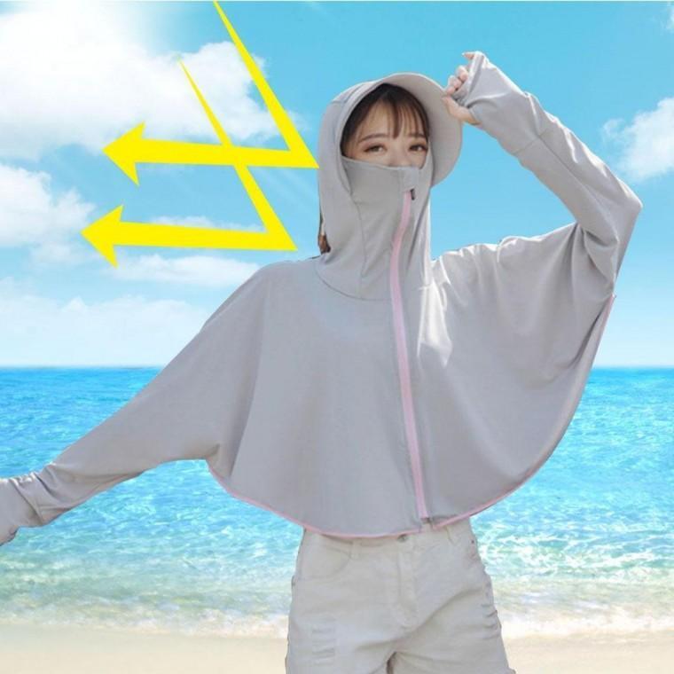 여성 후드 썬캡 햇빛 가리개 모자 그늘막 농사 밭일용 자외선 차단 얼굴 목 보호 야외 작업용 썬햇
