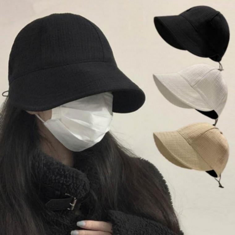 빈티지 와플 벙거지 모자 햇빛차단 캐주얼 베이직 버킷햇 남녀공용 사계절 외출용 등산 낚시 패션 모자