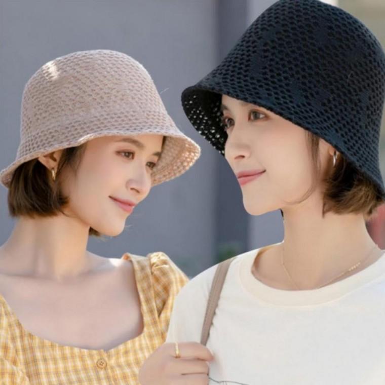 여성 여름 펀칭 버킷햇 1P 바캉스 비치 햇빛 모자