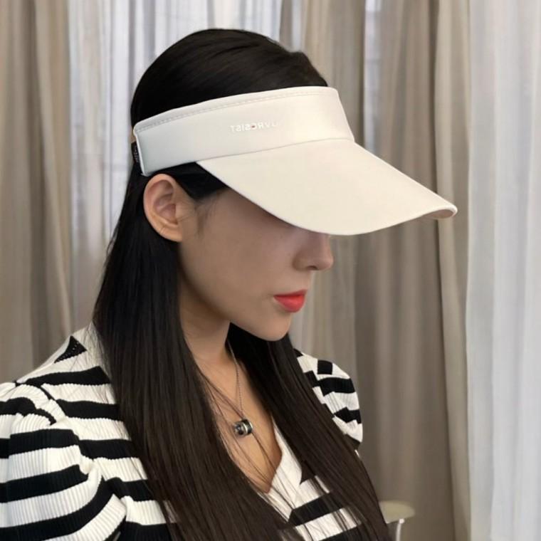 햇빛차단모자 골프 테니스 썬캡 모자 화이트