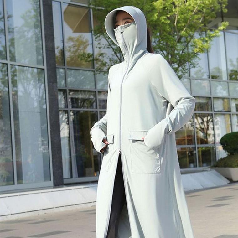 햇빛 가리개 후드 자켓