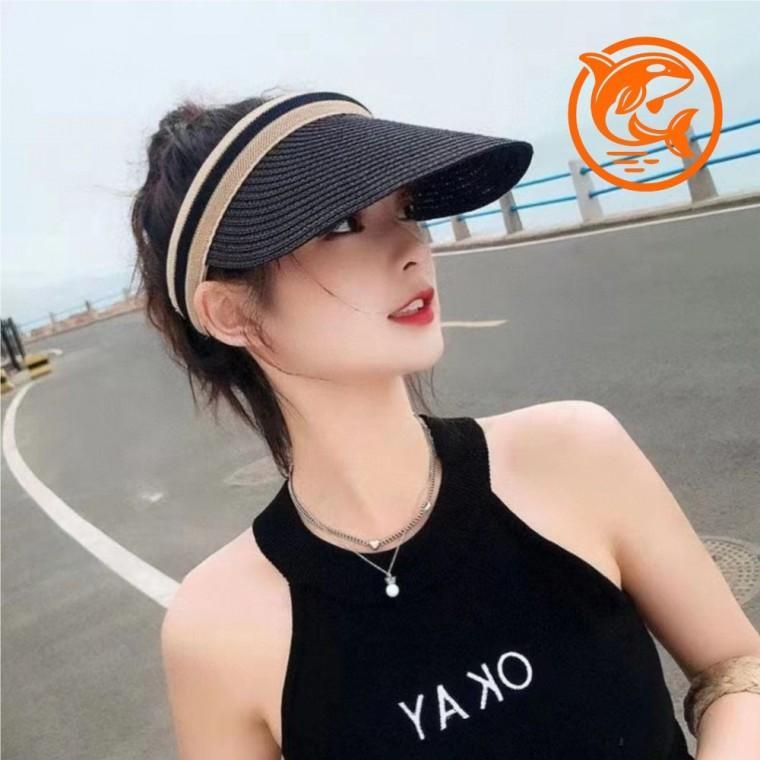여름 스타일 블랙 썬캡 모자 햇빛 차단 여성용 여름모자