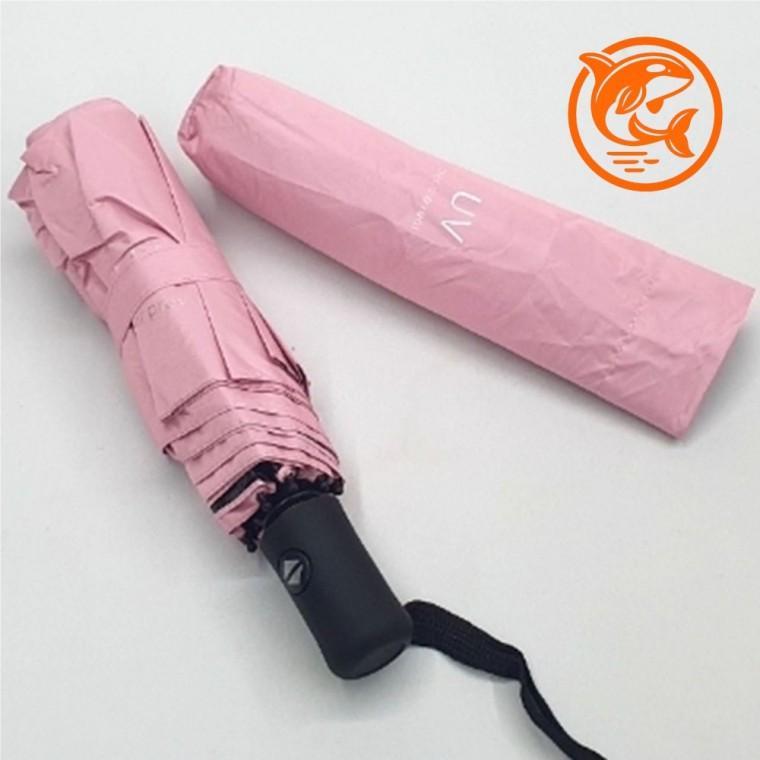 가벼운 자동 방수 핑크 우산 경량 햇빛차단 암막 양우산