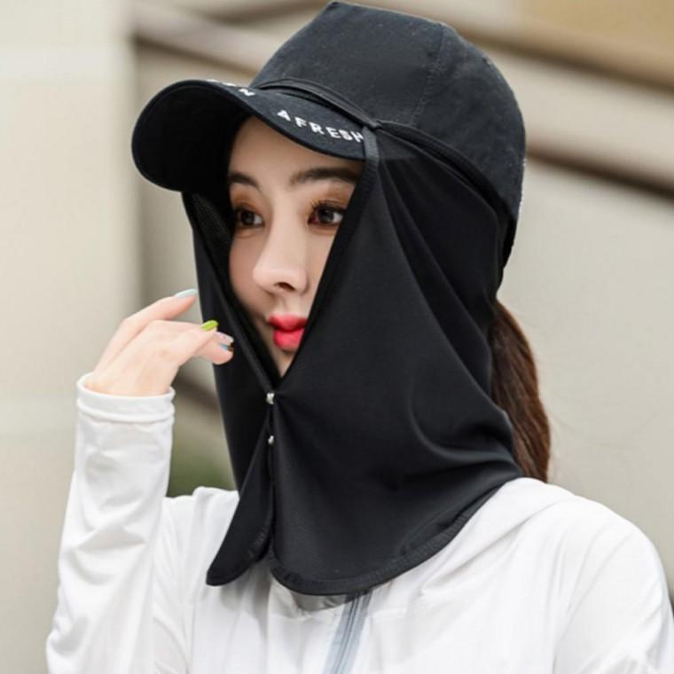 썬캡 모자 자외선차단 부착 햇빛가리개 2P 블랙