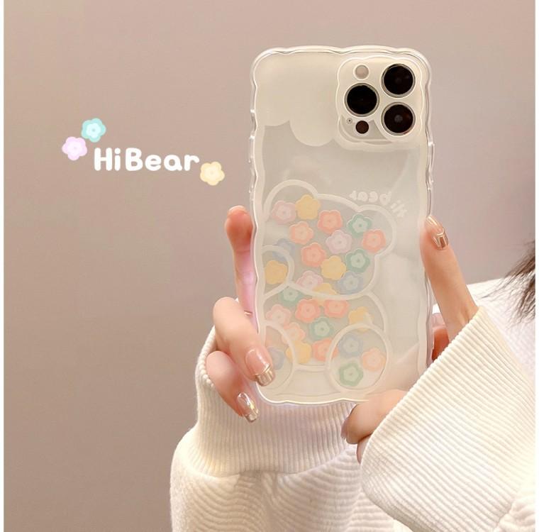글리밍유 아이폰귀여운케이스 아이폰16케이스 아이폰16 아이폰16프로케이스 아이폰투명케이스 화이트블루밍