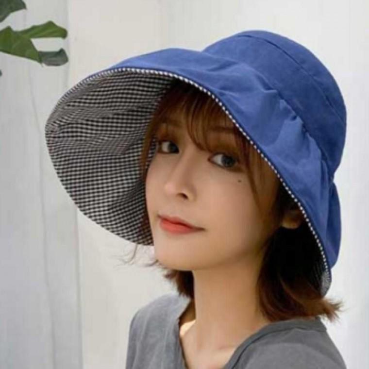 여성 햇빛차단 모자 데일리 봄 소풍 돌돌이 썬캡
