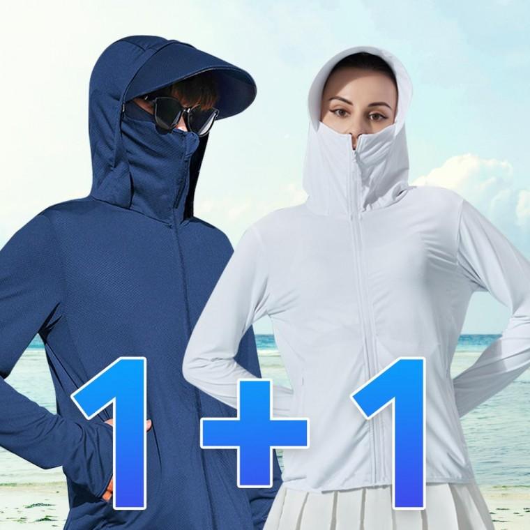 플러스 1 바람막이 집업 햇빛 차단 여름 경량 점퍼