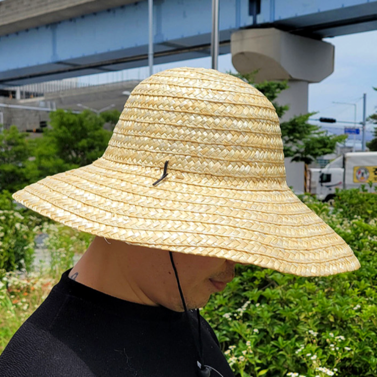농부모자 농사용 밭일 햇빛가리는 밀집모자 대형 41- 43cm