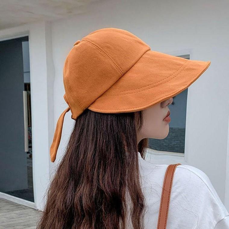 러블리 여성 외출 패션 모자 리본 매듭 예쁜 썬캡 여름 바캉스 햇빛 차단 여자 야외