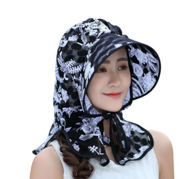 썬캡 일모자 농사 밭일 햇빛 차단 농부 레이스