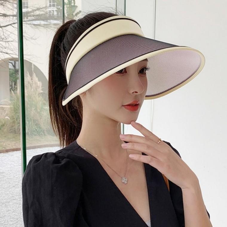 컬러 썬캐치 모자 썬캡 폭염 차단 변색 아이보리 여름 햇빛 추천 인기