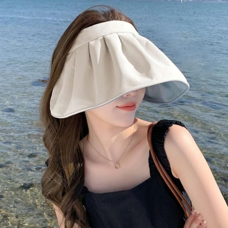 돌돌이 썬캡 1+1 여성모자 여름모자 선캡 자외선차단 여행모자 햇빛차단모자