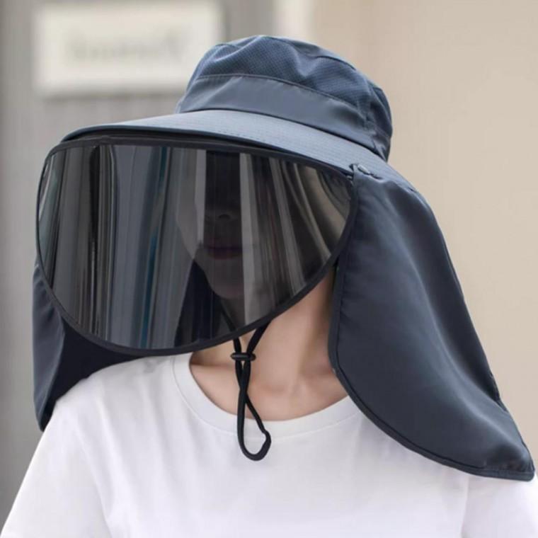 창넓은 투명마스크모자 농사 썬캡 그늘막 햇빛가리개 밭일모자 농사모자