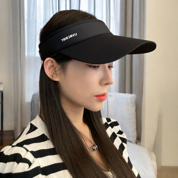 여름 테니스 골프 햇빛 모자 차단 폭염 블랙 썬캡