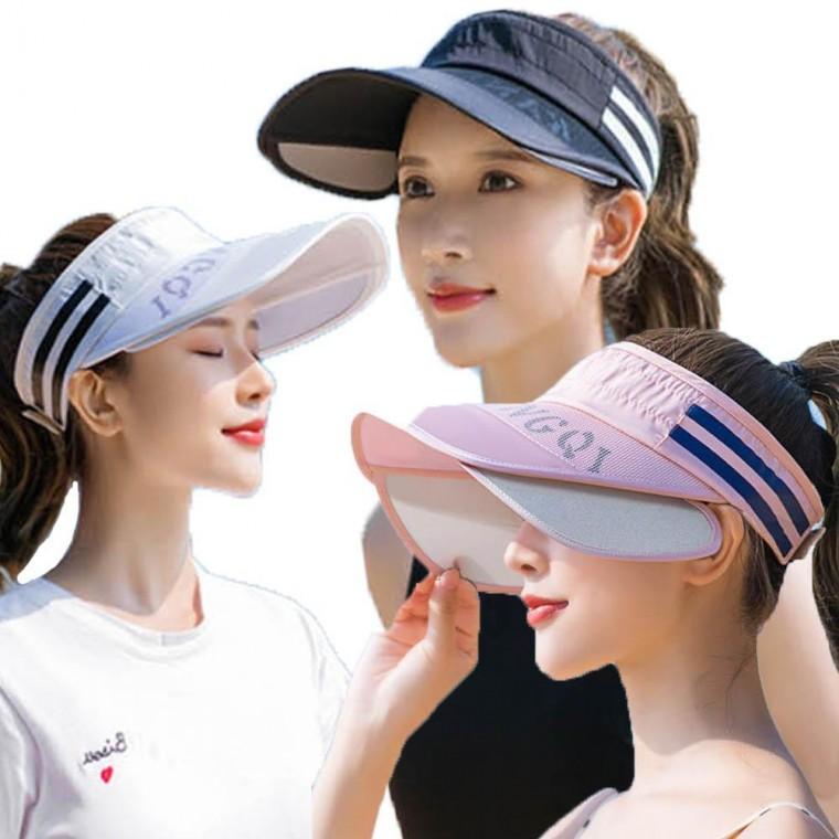 햇빛 양날개형 차단 캡모자 썬바이저 여자 여성 날개 자외선차단 썬캡