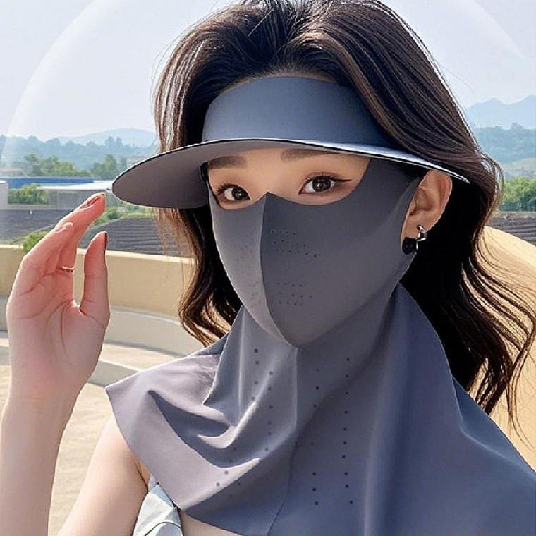 쿨링 썬캡 마스크 햇빛차단 올인원 여성용