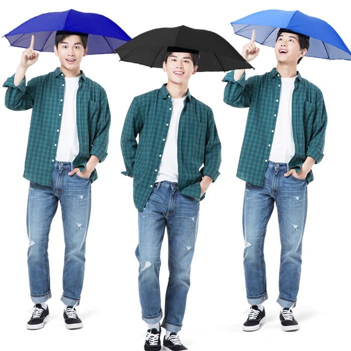 모자우산 썬캡 파라솔 모자 우산 양산 햇빛가리개 낚시모자 여름모자