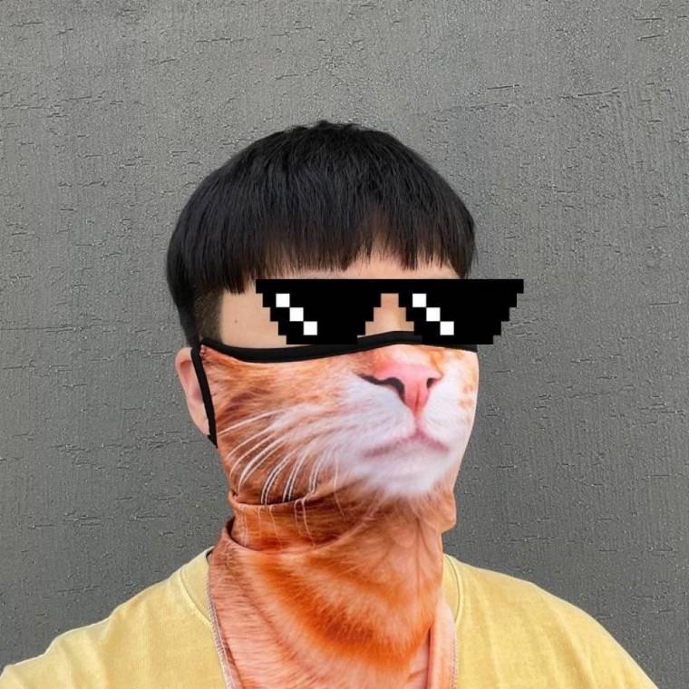귀여운 운동 마스크 가리개 얼굴 자외선 차단 골프 햇빛 자전거 쿨 러닝 여름 안면