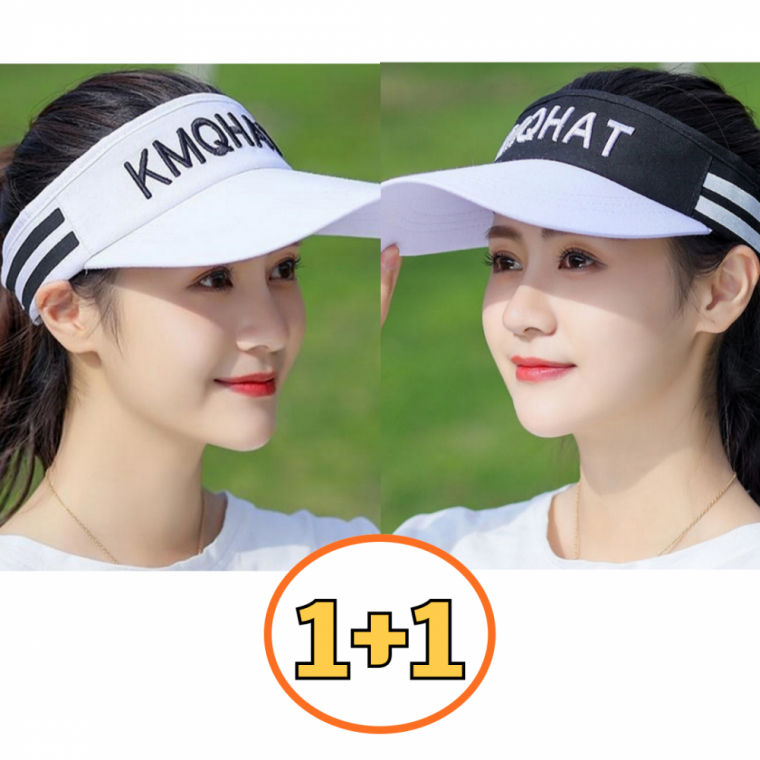 1+1 넓은챙 골프모자 썬캡 햇빛가리개 모자(2개세트)