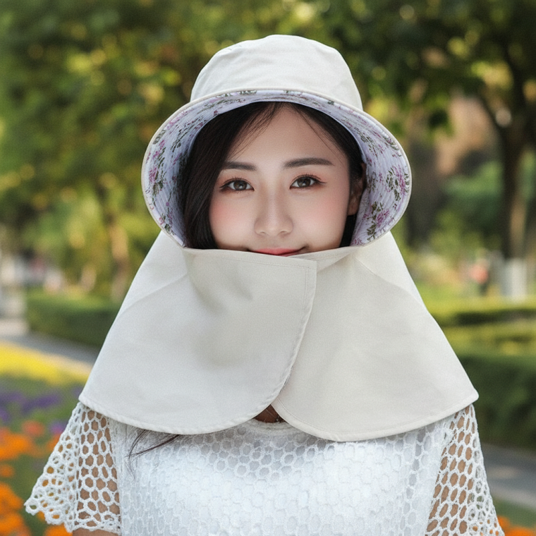 넓은 챙 양면 썬캡 일용 햇빛차단 모자 농사 밭일 작업용 농업 모자
