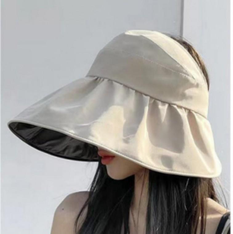 여성 돌돌이 썬캡 자외선차단 여름 챙넓은 햇빛가리개 모자