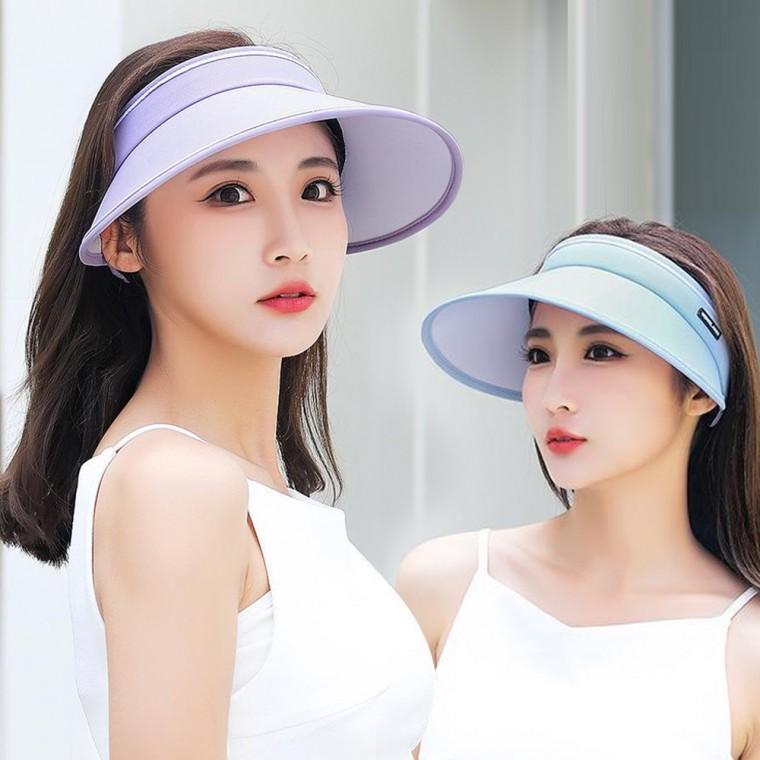 여성 깔끔 디자인 여름 휴가 야외활돌 햇빛 차단 선캡