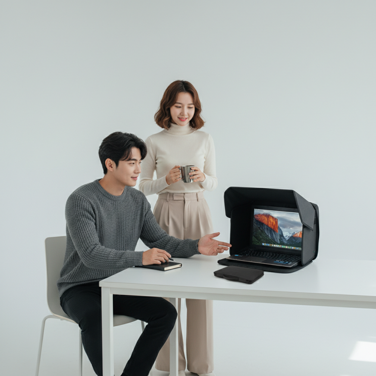 접이식 휴대용 햇빛 차단 파우치 출장용 가방형
