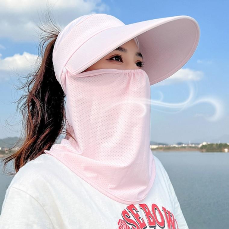 여성용 자외선 차단 햇빛 가리개 모자 탈부착 캐디 등산 모자 농사