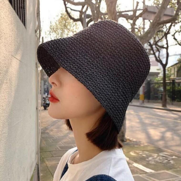 여름 햇빛차단 버킷 밀짚모자 여성용 데일리 벙거지 챙모자 바캉스룩 자외선방지 휴가 필수품