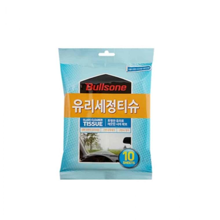 유리세정 티슈 10매 유리창클리너 유리세척 자동차유리클리너 유리청소티슈
