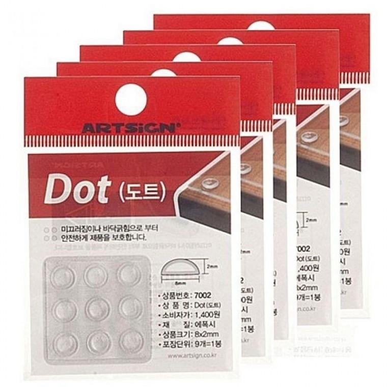 ( 유리판 안전받침 DOT도트 9매 5포장 ) 유리미끄러짐 논슬립 유리받침 아크릴받침 유리다리 유리캡 안전용
