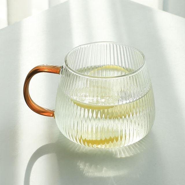 내열 유리컵 400ml 손잡이유리컵 홈카페머그컵 예쁜유리잔 차유리컵 유리머그컵