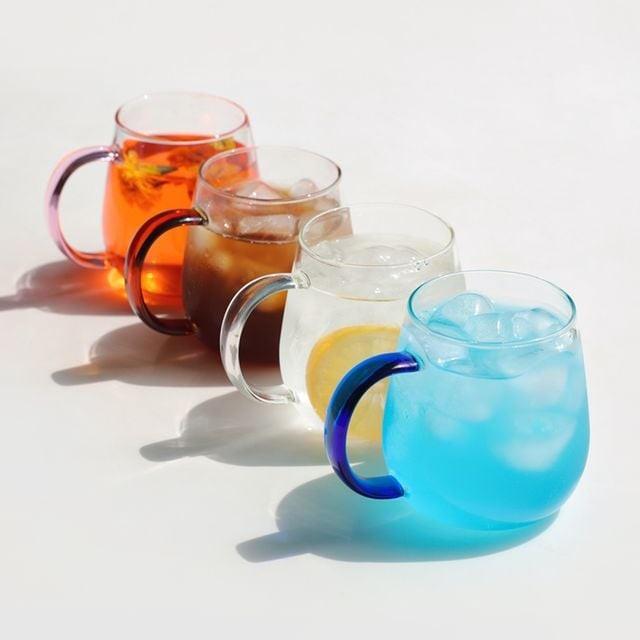 내열유리 음료잔 350ml 주스컵 유리잔 하이볼유리컵 음료컵 내열유리컵