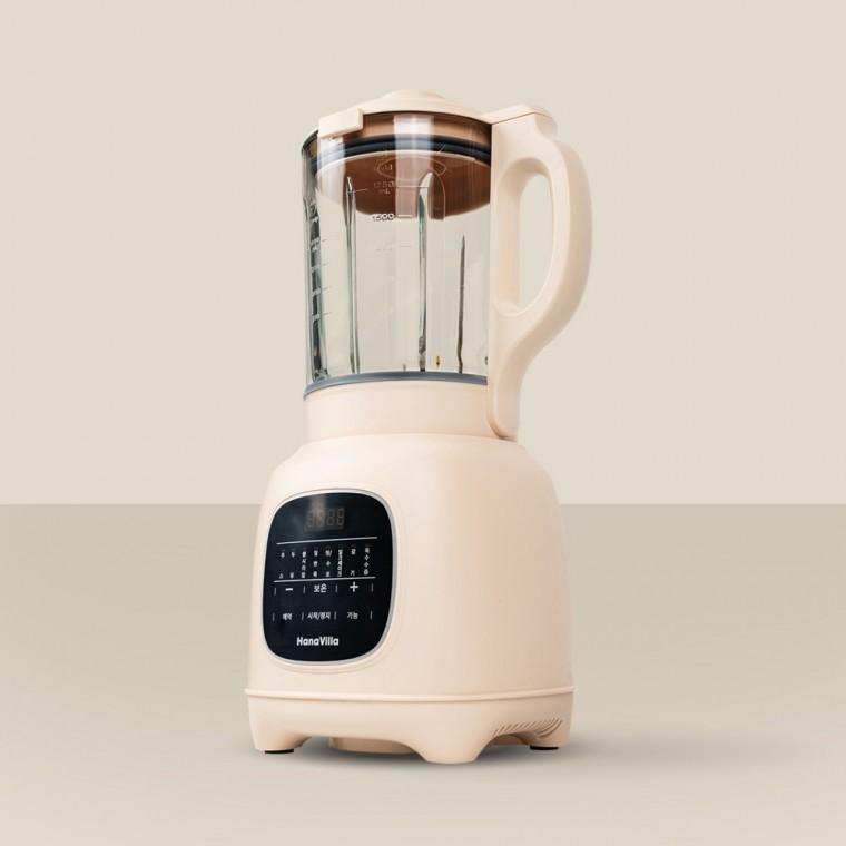 대용량 두유제조기 1500ml 분리형 유리 자동세척 콩물 콩국 이유식 죽 제조기 메이커