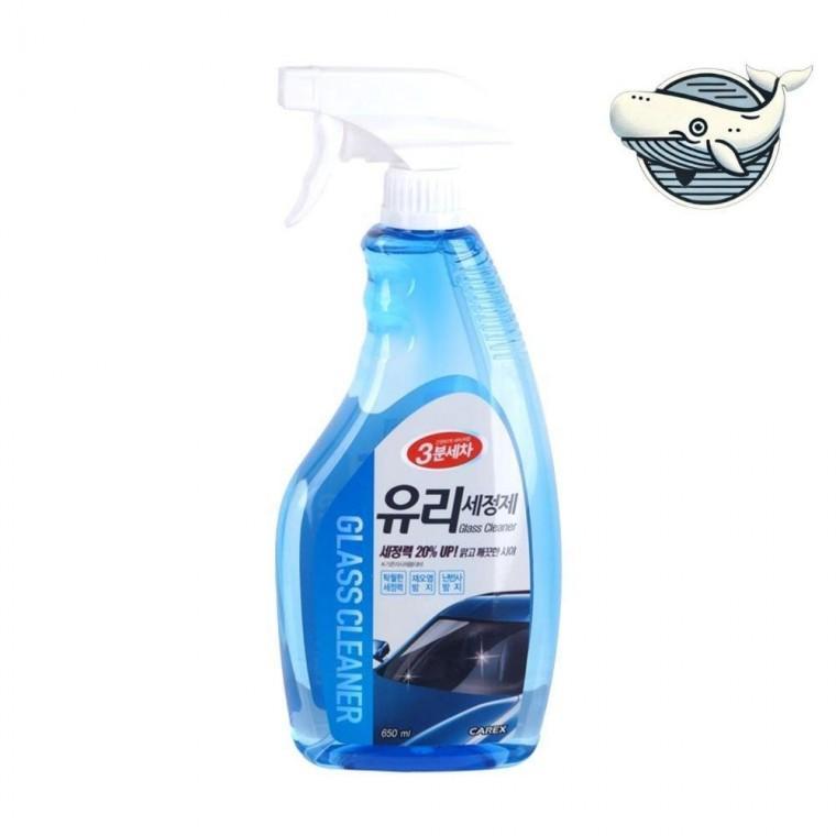 신속한 세차 유리 클리너 650ml 투명한 난반사방지 오염방지 세정제 3분세차 유리