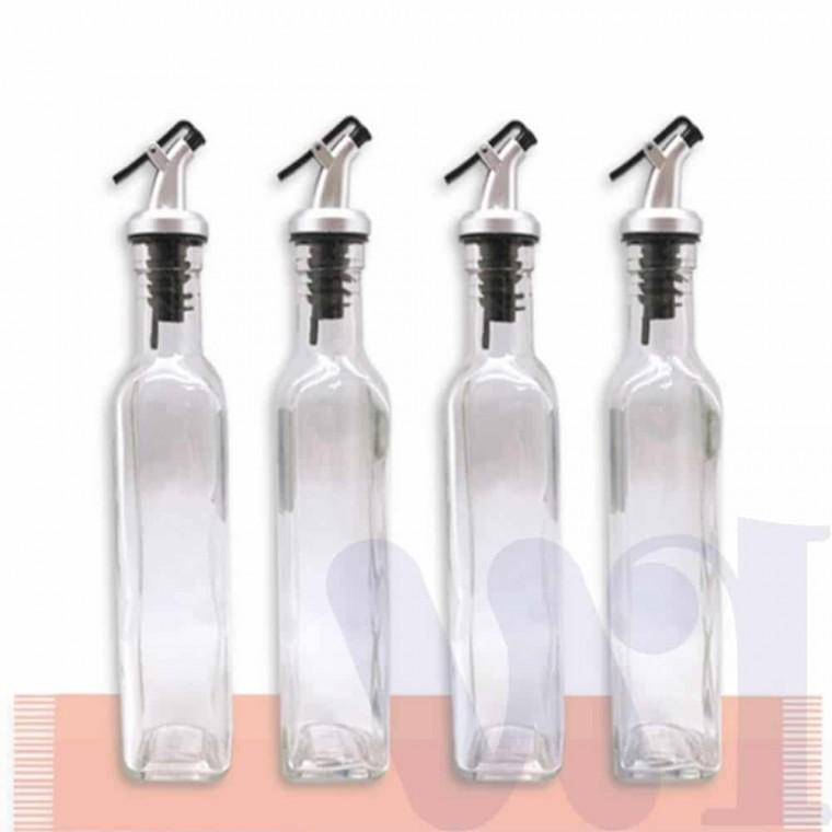 오일병 250ml 4P 식초병 기름용기 유리오일병 기름유리병 오일유리병