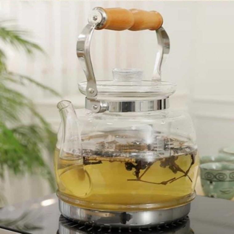 인덕션 유리주전자 3.5L 티주전자 인덕션유리주전자 투명유리주전자