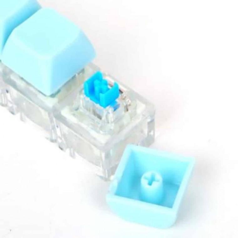 가방키링 귀여운키링 차키링 키고리 키캡키링 키보드 4구 블루
