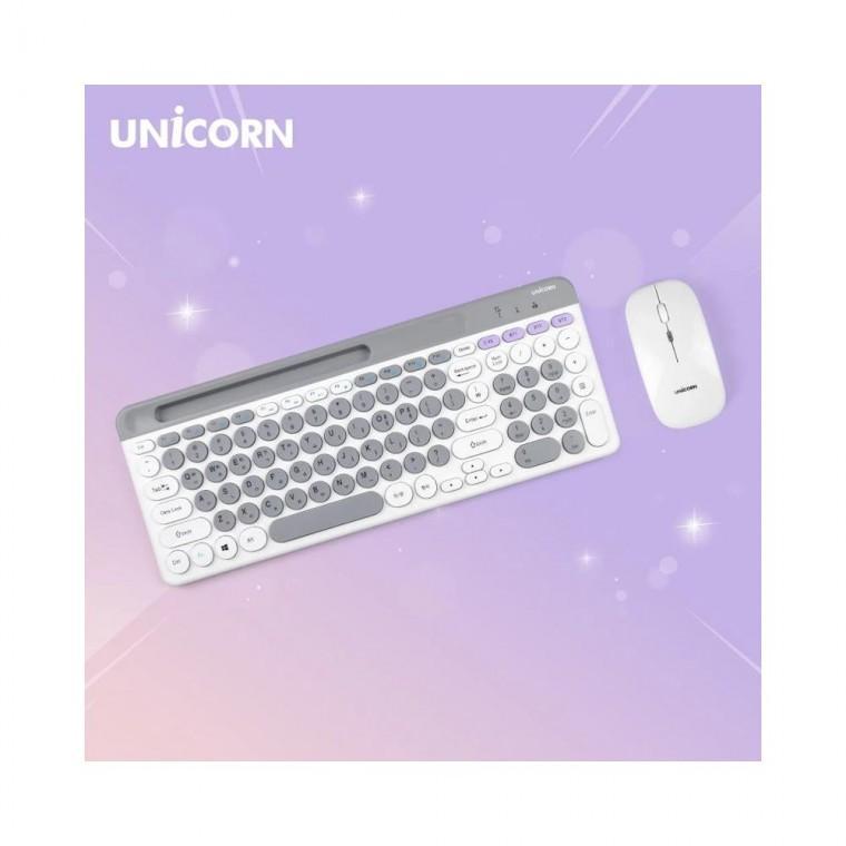 루미나D 유니콘 이쁜 무선키보드마우스세트 저소음 블루투스