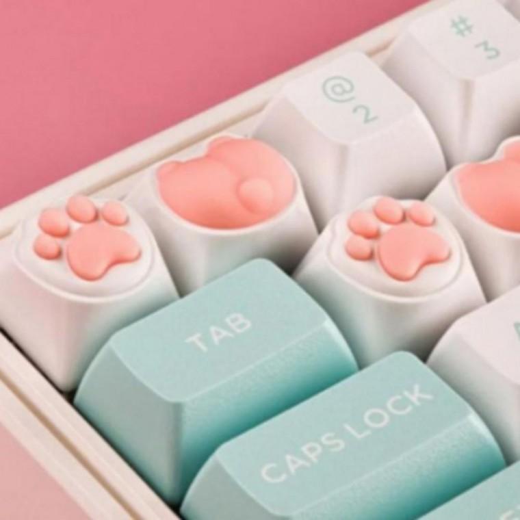 커스텀 키보드키캡 포인트 고양이 강아지 키캡 1P