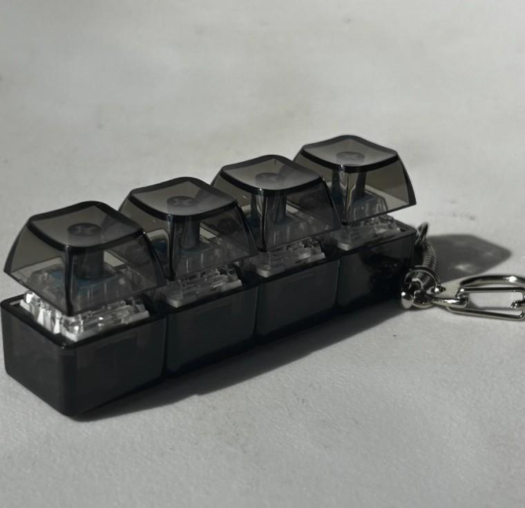 LED 키보드 키캡 키링 4구 기계식